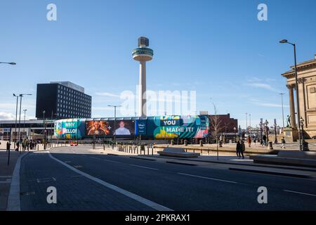 St Johns Beacon Viewing Gallery in Liverpool, Großbritannien Stockfoto