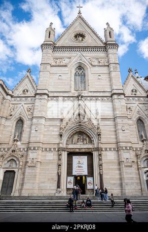 Italien, Neapel, Via Duomo, Kathedrale von Neapel (Duomo di Santa Maria Assunta) Stockfoto