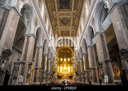 Italien, Neapel, Via Duomo, Kathedrale von Neapel (Duomo di Santa Maria Assunta) Stockfoto