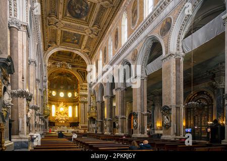 Italien, Neapel, Via Duomo, Kathedrale von Neapel (Duomo di Santa Maria Assunta) Stockfoto