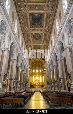 Italien, Neapel, Via Duomo, Kathedrale von Neapel (Duomo di Santa Maria Assunta) Stockfoto