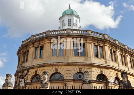 Sheldonian Theatre, das für Musikaufführungen, Vorträge, Konferenzen und für verschiedene Zeremonien der University of Oxford verwendet wird Stockfoto