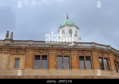 Sheldonian Theatre, das für Musikaufführungen, Vorträge, Konferenzen und für verschiedene Zeremonien der University of Oxford verwendet wird Stockfoto