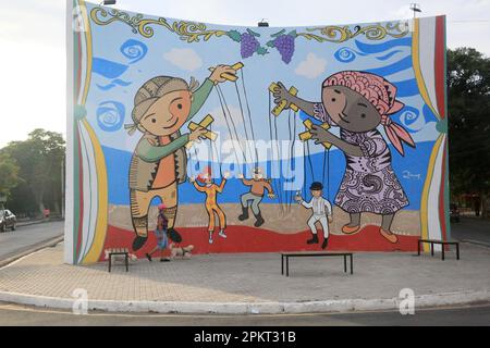 juazeiro, bahia, brasilien - 4. april 2023: Blick auf die Stadt Juazeiro, im Norden von Bahia. Stockfoto