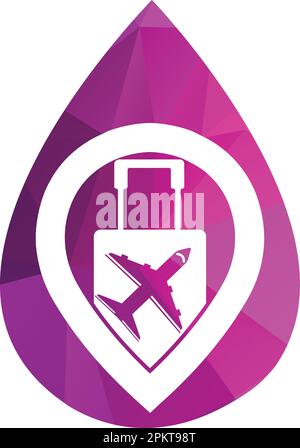 Logo von Point Travel Designvorlage Vektorlogo für Geschäftsreisen auf Reisen. Symbol für die Vektorvorlage für Feiertage. Stock Vektor