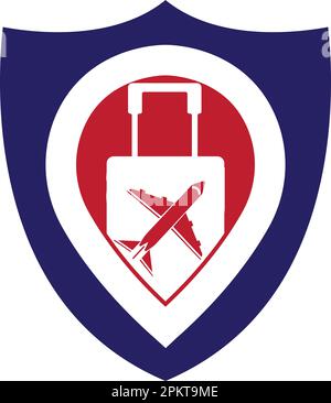 Logo von Point Travel Designvorlage Vektorlogo für Geschäftsreisen auf Reisen. Symbol für die Vektorvorlage für Feiertage. Stock Vektor