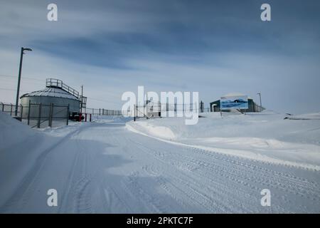 Churchill Marine Observatory in Manitoba, Kanada Stockfoto