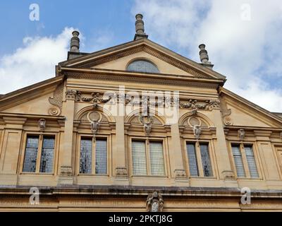 Sheldonian Theatre, das für Musikaufführungen, Vorträge, Konferenzen und für verschiedene Zeremonien der University of Oxford verwendet wird Stockfoto