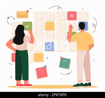 Konzept für Buchungsdatum Stock Vektor