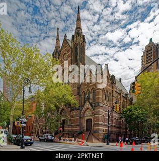 St. Anne's Protestant Episcopal Church ist Teil des Brooklyn Heights Historic District. Stockfoto