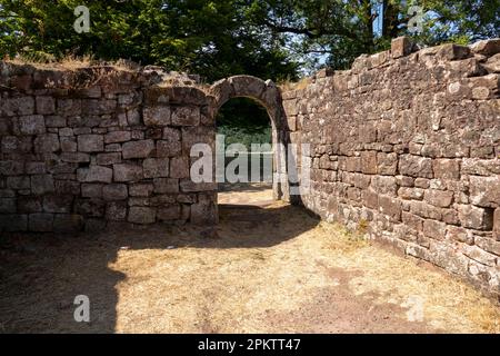 Lützelburg, Burgruine Château de Lutzelbourg im lothringischen Teil der Vogesen Stockfoto