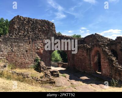 Lützelburg, Burgruine Château de Lutzelbourg im lothringischen Teil der Vogesen Stockfoto