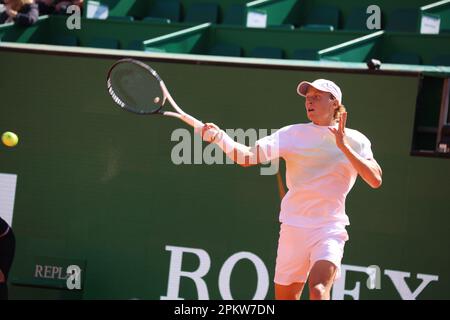 Monaco, Monaco. 09. April 2023. MONACO, Monte Carlo Tennis Masters auf 9. April 2023; Emil Ruusuvuori aus Finnland gegen Jan-Lennard Struff aus Deutschland während der Qualifikation am Gericht Rainier III, 2023 Monte-Carlo Mastern, Bild: Emil Ruusuvuori, gebührenpflichtiges Bild, Copyright Thierry CARPICO/ATP Images. (CARPICO Thierry/ATP/SPP) Kredit: SPP Sport Press Photo. Alamy Live News Stockfoto