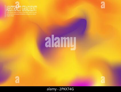 Farbenfroher verlaufender Hintergrund. Abstrakte Blumenarrangements. Eine Vorlage für kreatives Design Stock Vektor