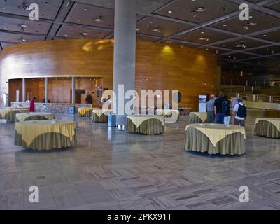 Palacio de Exposiciones y Congresos de Granada. Rezeptionsbereich. Stockfoto