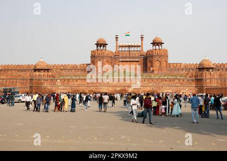 Roten Fort, Delhi, Indien Stockfoto