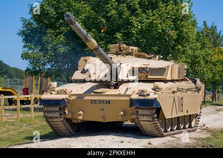 Britischer Challenger-Tank Stockfoto