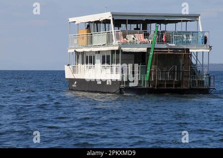 Hausboot, Kariba-See, Sambia Stockfoto
