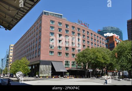 Hotel Hyatt, Marlene-Dientrich-Platz, Potsdamer Platz, Tiergarten, Mitte, Berlin, Deutschland Stockfoto