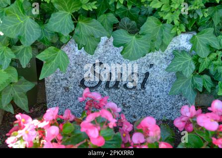 Tierfriedhof, Hausvaterweg, Falkenberg, Lichtenberg, Berlin, Deutschland Stockfoto