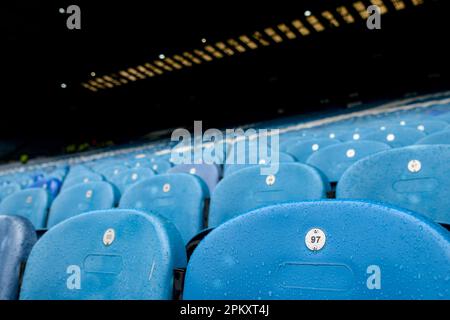 Sheffield, Großbritannien. 10. April 2023. A General View of Hillsborough Ahead of the Sky Bet League 1 Match Sheffield Wednesday vs Accrington Stanley at Hillsborough, Sheffield, Großbritannien, 10. April 2023 (Foto von Ben Roberts/News Images) in Sheffield, Großbritannien, 4/10/2023. (Foto: Ben Roberts/News Images/Sipa USA) Guthaben: SIPA USA/Alamy Live News Stockfoto