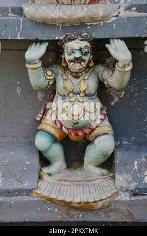 Detail, Hindu-Tempel, Sri Muthu Vinayakar Kovil, Sea Street, Pettah, Colombo, Sri Lanka Stockfoto