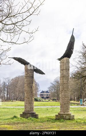 Paterswolde , Niederlande - 27. März 2023: Herrenhaus Vennebroek in der Gemeinde Paterwolde Tynaarlo in Drenthe Niederlande Stockfoto