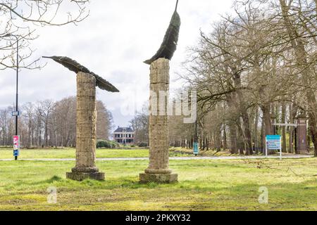 Paterswolde , Niederlande - 27. März 2023: Herrenhaus Vennebroek in der Gemeinde Paterwolde Tynaarlo in Drenthe Niederlande Stockfoto