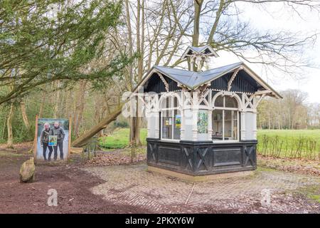 Paterswolde, Niederlande - 27. März 2023:Eingangsbüro Estate De Braak in Paterwolde Municipality Tynaarlo in Drenthe Niederlande Stockfoto