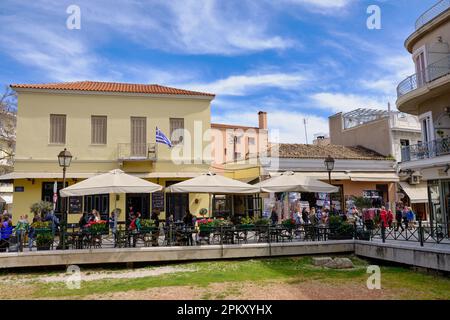 Eisdiele Kajak in Plaka Athen Stockfoto