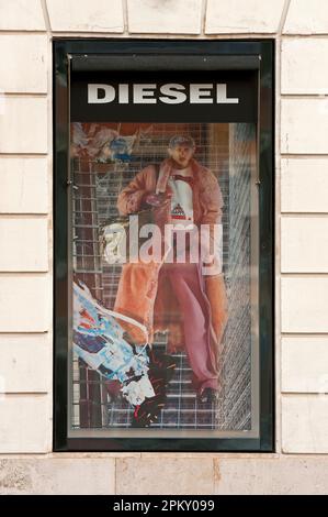 Diesel-Shop auf der Piazza di Spagna, Rom, Italien Stockfoto