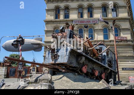 Steampunk HQ, Oamaru, Südinsel, Neuseeland Stockfoto