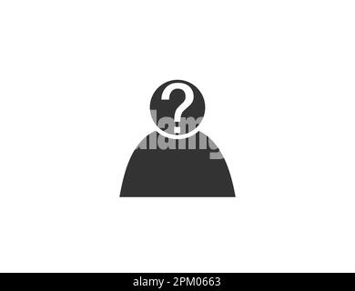 Anonymität, unbekanntes Symbol. Vektordarstellung. Stock Vektor