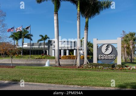 Hauptsitz von Power Design in St. Petersburg, FL, USA. Stockfoto