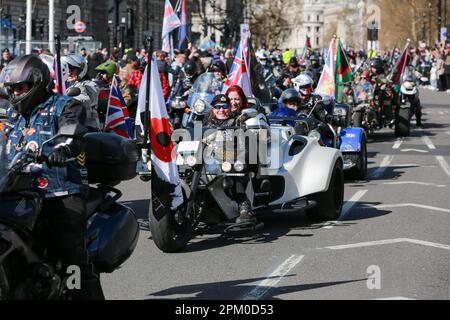 London, Großbritannien. 07. April 2023. Rolling Thunder UK organisierte eine Achterbahnfahrt für HM Queen Elizabeth II © Waldemar Sikora Stockfoto