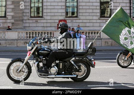 London, Großbritannien. 07. April 2023. Rolling Thunder UK organisierte eine Achterbahnfahrt für HM Queen Elizabeth II © Waldemar Sikora Stockfoto