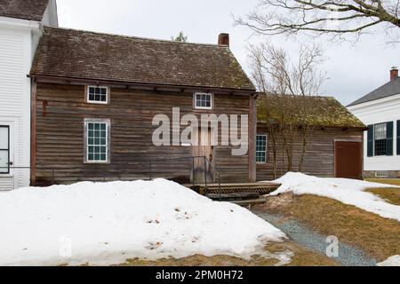 USA Plymouth Notch Vermont VT Geburtsort und Heimat des US-Präsidenten Calvin Coolidge Winter Stockfoto