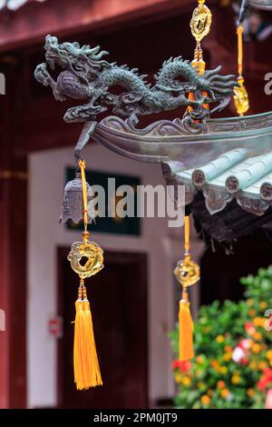 Wishing well in Thian Hock Keng Temple, Singapur Stockfoto