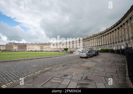 Der Halbmond, Bath, Somerset Stockfoto