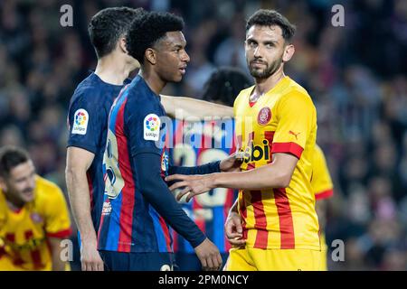 Barcelona, Spanien. 10. April 2023. Spanisches Fußballspiel La Liga FC Barcelona gegen Girona im Spotify Camp Nou Stadium in Barcelona, Spanien. 10. April 2023. Balde 900/Cordon Press Kredit: CORDON PRESS/Alamy Live News Stockfoto