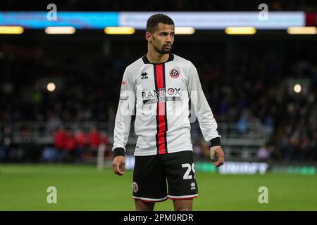 Burnley, Großbritannien. 10. April 2023. Iliman Ndiaye #29 von Sheffield United während des Sky Bet Championship-Spiels Burnley gegen Sheffield United in Turf Moor, Burnley, Großbritannien, 10. April 2023 (Foto: James Heaton/News Images) in Burnley, Großbritannien, am 4./10. April 2023. (Foto: James Heaton/News Images/Sipa USA) Guthaben: SIPA USA/Alamy Live News Stockfoto