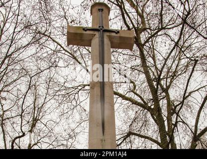 Das war Memorial am Sloane Square, Kensington, London, Großbritannien, entworfen von Sir Reginald Blomfield und errichtet 1920 Stockfoto