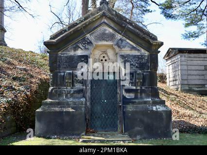 Krypta am Lake View Cemetery, Cleveland, Ohio Stockfoto