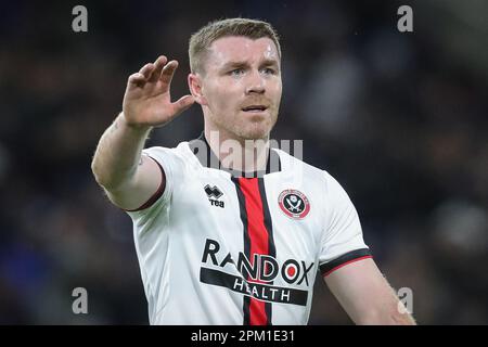 Burnley, Großbritannien. 10. April 2023. John Fleck #4 von Sheffield United während des Sky Bet Championship-Spiels Burnley gegen Sheffield United in Turf Moor, Burnley, Großbritannien, 10. April 2023 (Foto von James Heaton/News Images) in Burnley, Großbritannien, am 4./10. April 2023. (Foto: James Heaton/News Images/Sipa USA) Guthaben: SIPA USA/Alamy Live News Stockfoto