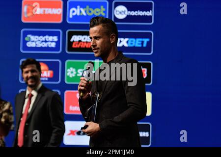 Rio De Janeiro, Brasilien. 10. April 2023. Fabio bester Torwart, während der Carioca Championship Awards 2023, die diesen Montag, den 10. April in Barra da Tijuca, Rio de Janeiro, stattfanden./Sipa USA Credit: SIPA USA/Alamy Live News Stockfoto