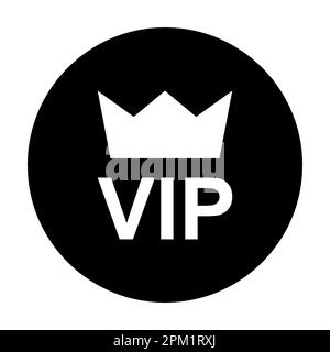 VIP-Symbolvektor für Grafikdesign, Logo, Website, soziale Medien, mobile App, BENUTZEROBERFLÄCHE Stock Vektor