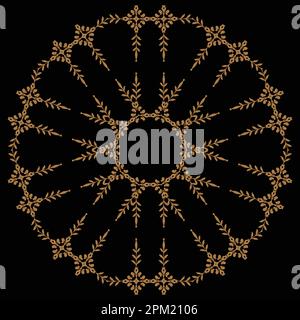 Elegantes goldenes Mandala Stock Vektor