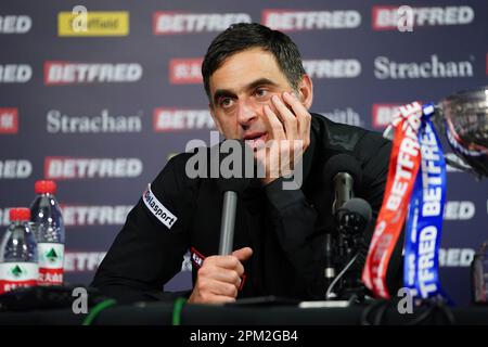 Aktenfoto von 02-05-2022 von Ronnie O'Sullivan, der mit Snooker-Häuptlingen in den Krieg gezogen ist, über den Zustand des Sports. Ausgabedatum: Dienstag, 11. April 2023, 2023. Stockfoto