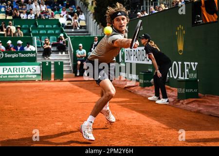 Roquebrune-Cap-Martin, Frankreich, Frankreich. 11. April 2023. Am 3. Tag der Rolex Monte-Carlo Masters 2023, ATP Masters 1000 Tennis Turnier im Monte-Carlo Country Club am 11. April 2023 in Roquebrune-Cap-Martin, Frankreich. (Kreditbild: © Matthieu Mirville/ZUMA Press Wire) NUR REDAKTIONELLE VERWENDUNG! Nicht für den kommerziellen GEBRAUCH! Stockfoto