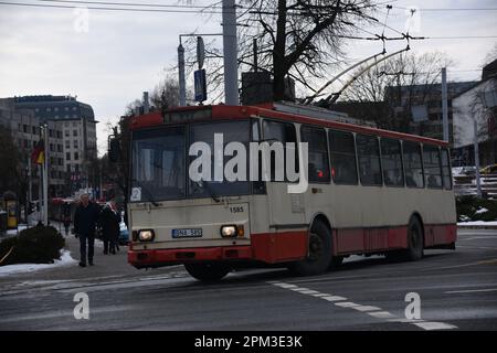 Skoda 14Tr Trolleybus Stockfoto